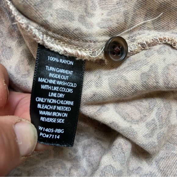 Betabrand Notorious RBG Leopard Print Blouse Size Medium - Picture 6 of 8